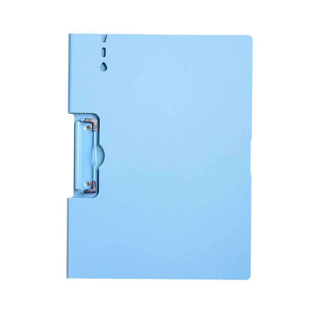 File Folders File Organizer Frosted Multifunctional A4 Clipboard for School Horizontal Blue