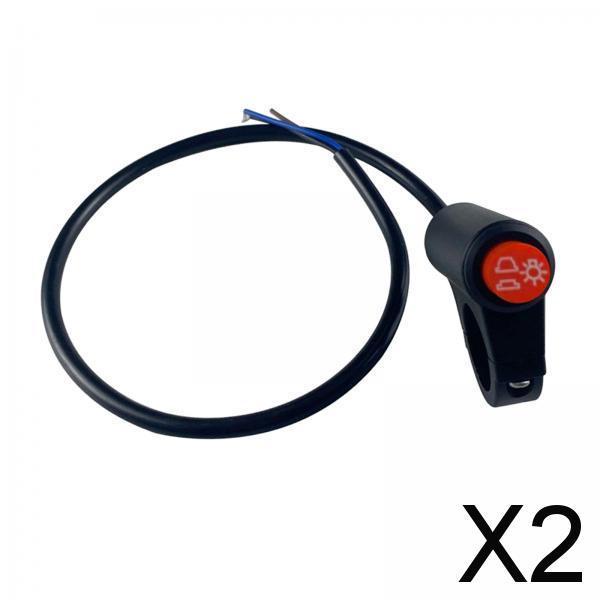 2xMotorcycle Hazard Light Switch Button for Motorbike Modified Parts style C