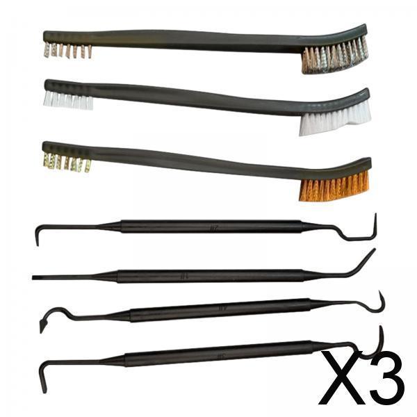 3x7 Pieces Car Detailing Cleaning Tools Wire Brushes for Automotive