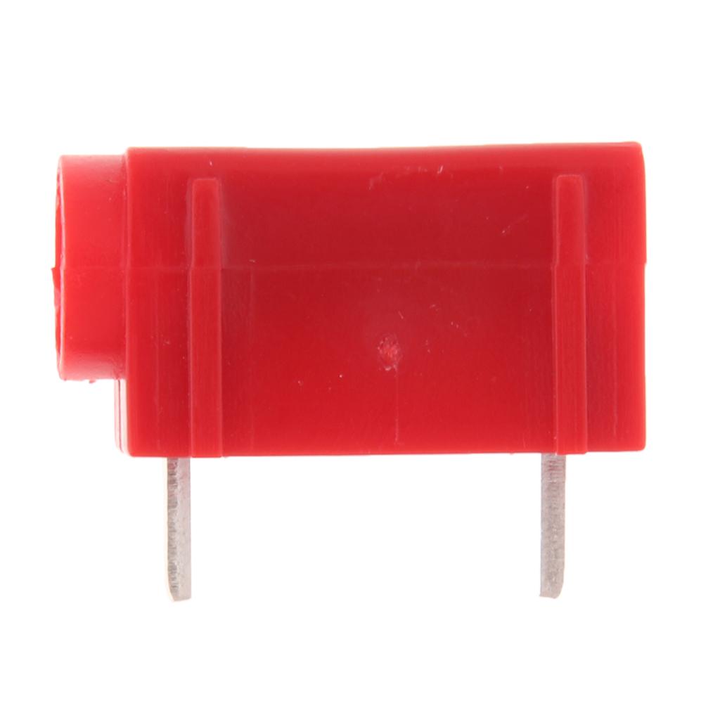 4mm Banana Plug Jack Panel Mount Stacking Socket Slot Connector Red