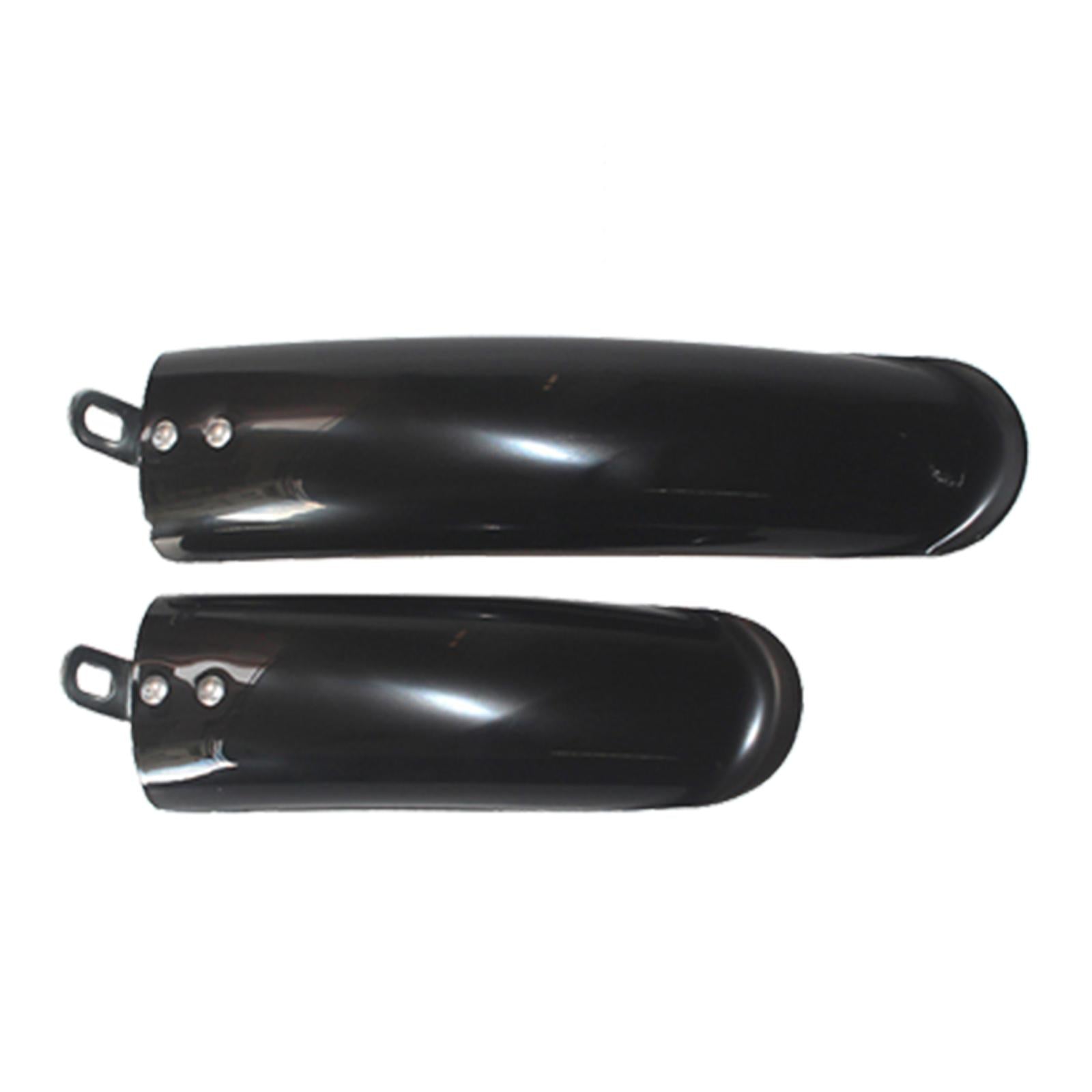 2x2Pcs Folding Bike Mudguard Mud Guard Front Rear Fenders Cycling Parts Black 14inch