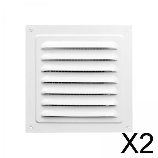 2xAir Vent Cover Aluminum Alloy Air Vent Grille for Campers Wall Bathroom 15cm