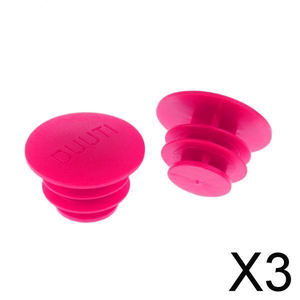 3xBike Bicycle Handlebar End Plugs Bar Grip Plugs Handlebar Bar Cap Pink
