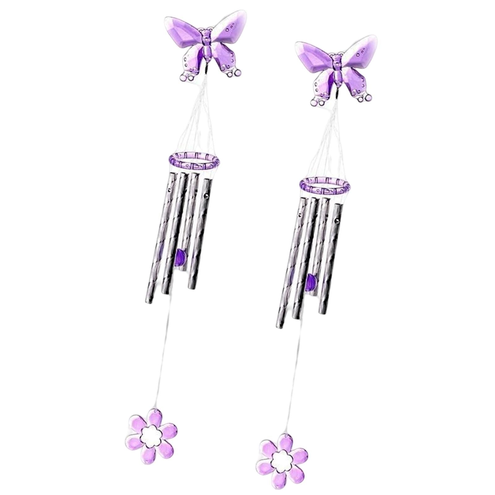 2Pcs 16inch Windchimes Props Decorative Wind Chimes for Outdoor Home Window