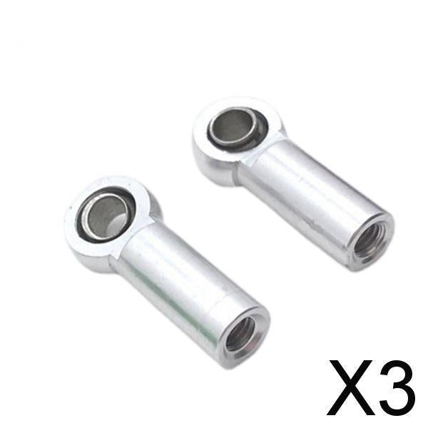 3xRC Tie Rod End Ball Joint Spare Parts for 1/8 Crawler Universal  Silver