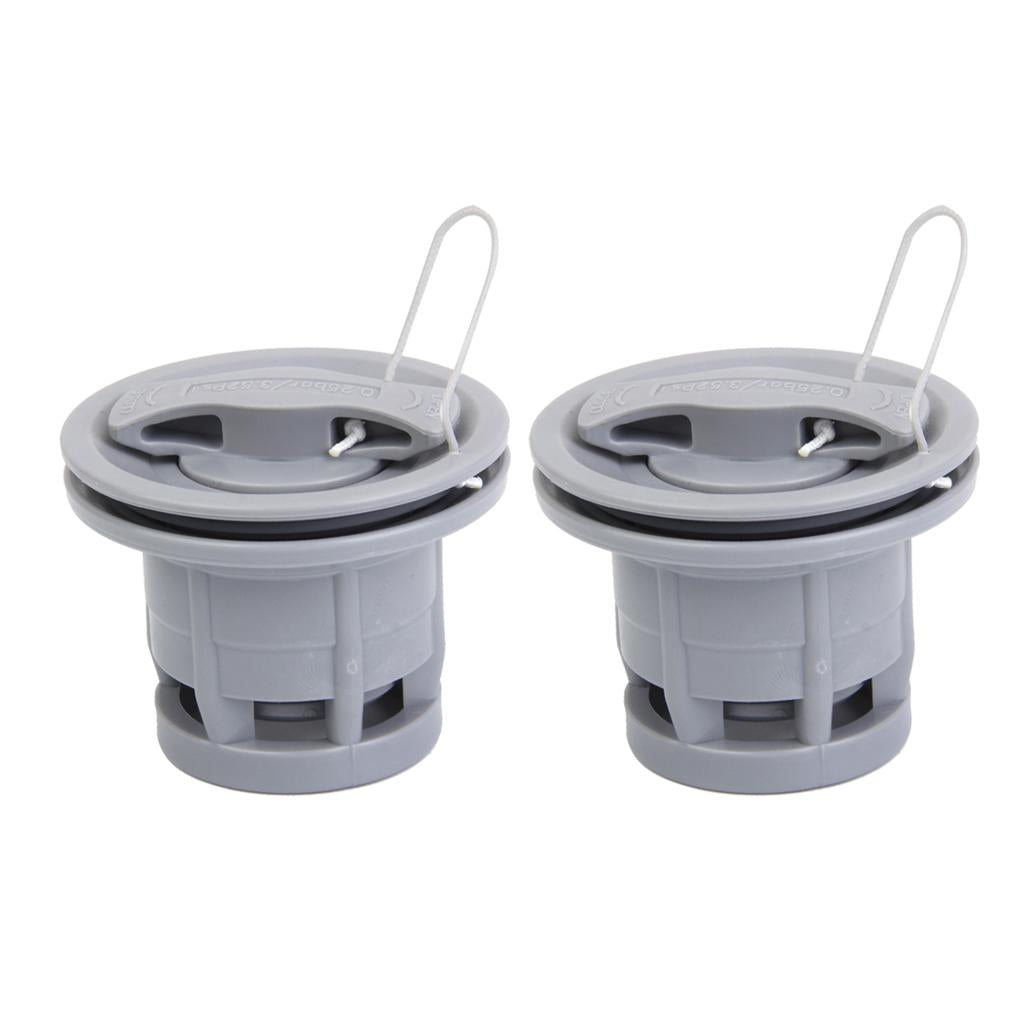 2 Pieces Double Seal Air Valve for Inflatable Boat Raft Dinghy Kayak Canoe