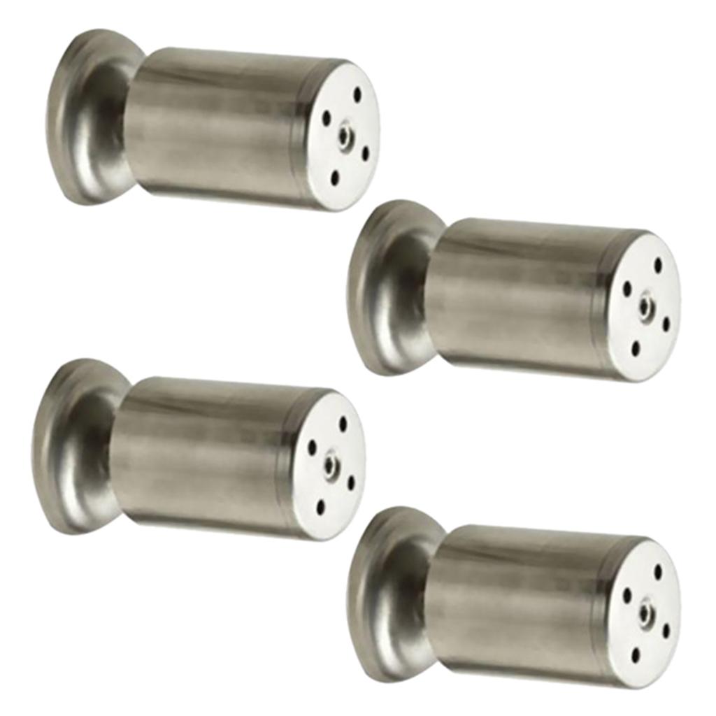 4-Piece Stainless Steel Sofa Leg Furniture Chair Table Bed Feet 50x100mm