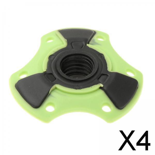 4xTrekking Pole Snow Basket 15mm Screw on Removable Mud Holder Ski Pole Basket Green