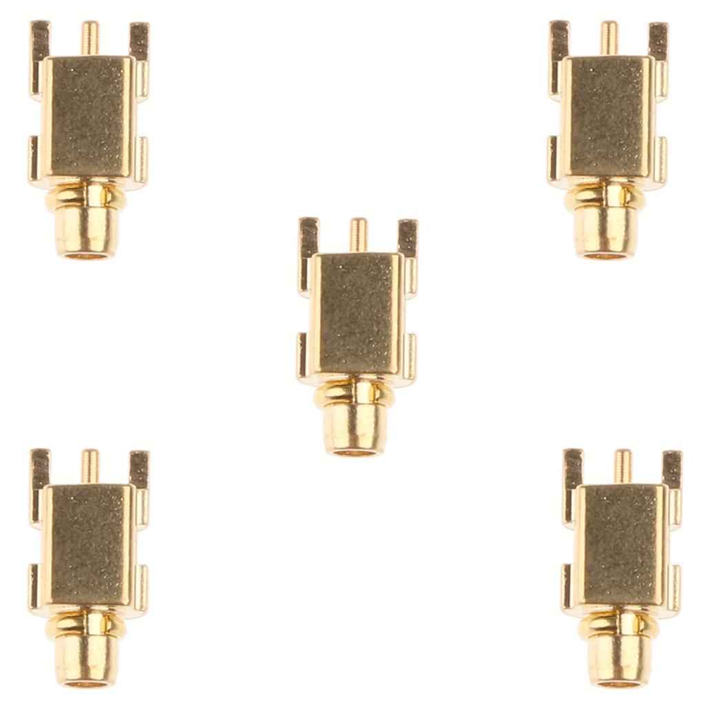 5 Pieces Pure Copper MMCX Male Socket Headset Cord Repair for Shure SE215