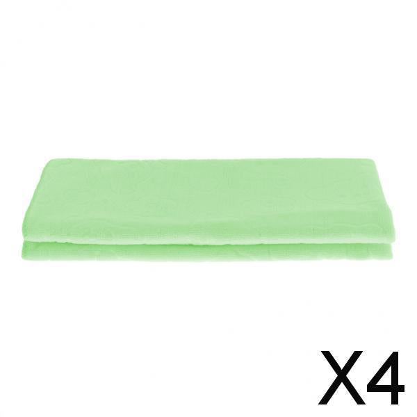 4xTowel for Bathroom Home Soft Bathtowel Bath Sheet Beach Towel Light Green