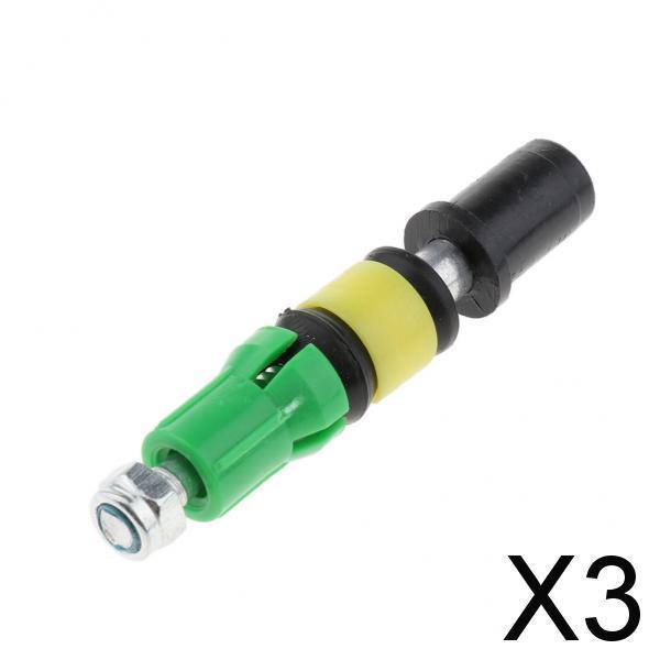 3xPlastic Walking Pole Internal Lock Accessories for Hiking Trekking Outdoors 12x62mm Green