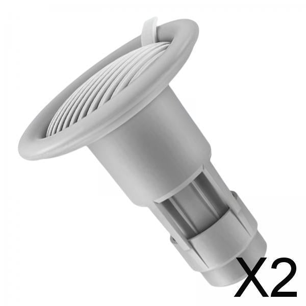 2xShower Floor Drain Sewer Core Drainage Insert Stoppers for Bathroom Kitchen Grey