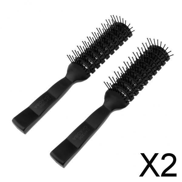 2x2 Styling Hair Brush Ribs Comb Anti-Static Salon Dedicated Curly Hair Comb