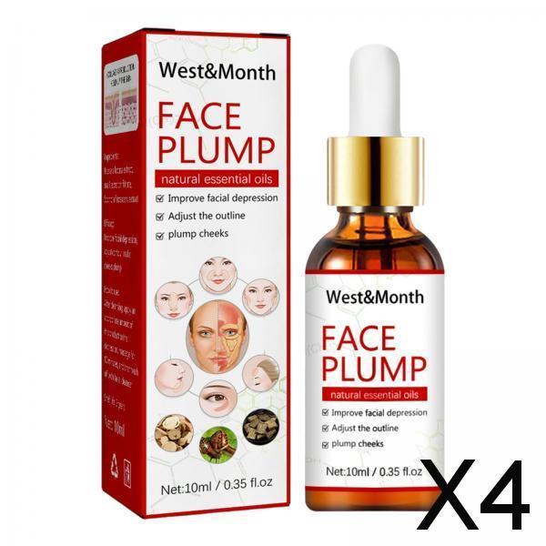 4xFace Serum Plumping Firming Lighten Fine Lines Face Lifting Skin Care