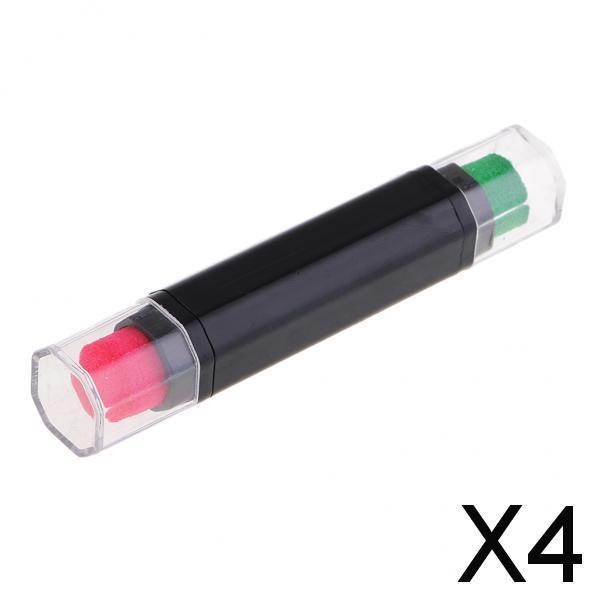 4x2 Colors Pen Ink Pad Pens Rubber Ink Stamps for Scrapbooking Pink & Green