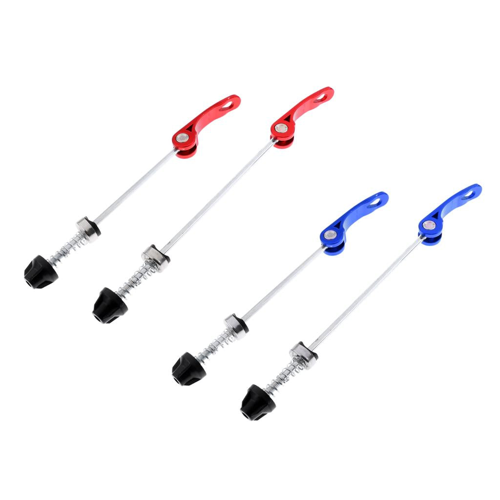 2 Pairs Bicycle Quick Release Skewers Road Bike Wheel Hub Skewers Axle Parts
