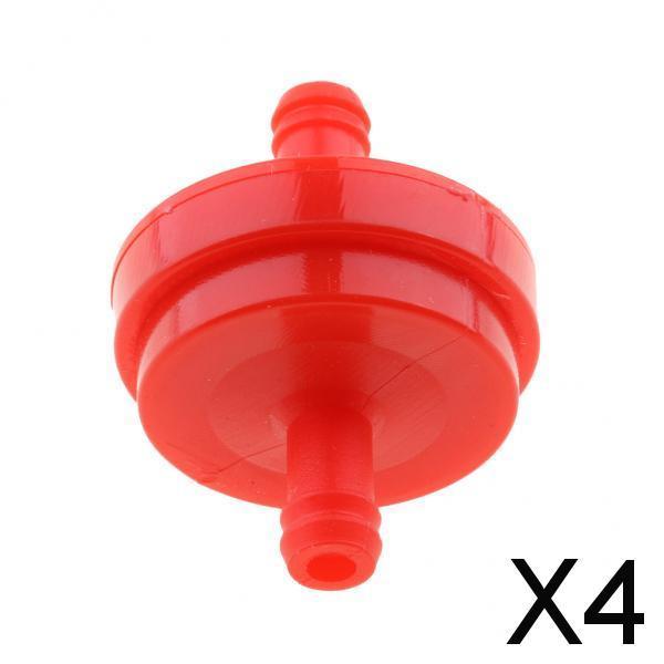 4x6mm 1/4 Petrol Inline Fuel Filter Universal for Motorcycle Car Red"