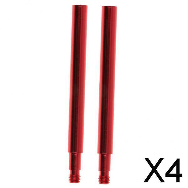 4x2pcs Cycling Bike Bicycle Presta Valve Extensions Extender 70mm Red