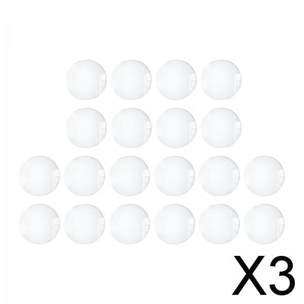 3xHalf Round Flatback for Jewelry Making DIY Crafts Glass Cabochons Dome Tiles 20mm 20pcs