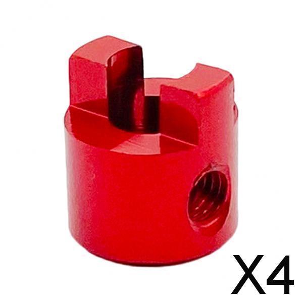 4xRC Boat Drive Metal Dog Shaft for RC Boat Drive Shaft Parts 3mm red