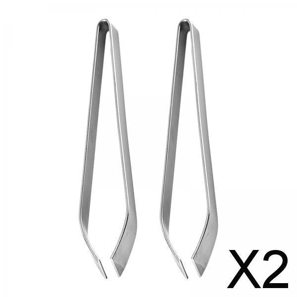 2x2Pcs Fish Bone Tweezers Japanese Sushi Tongs for Removing Bones & Scales