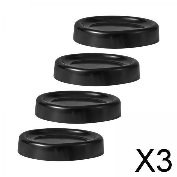 3x4Pcs Anti Vibration Pads Bed Risers Prevent Walking for Bed Chair Cabinet