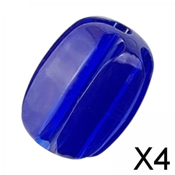 4xReusable Fishing Rod Tie Holder Fastener Binding Clip for Outdoor Use Blue