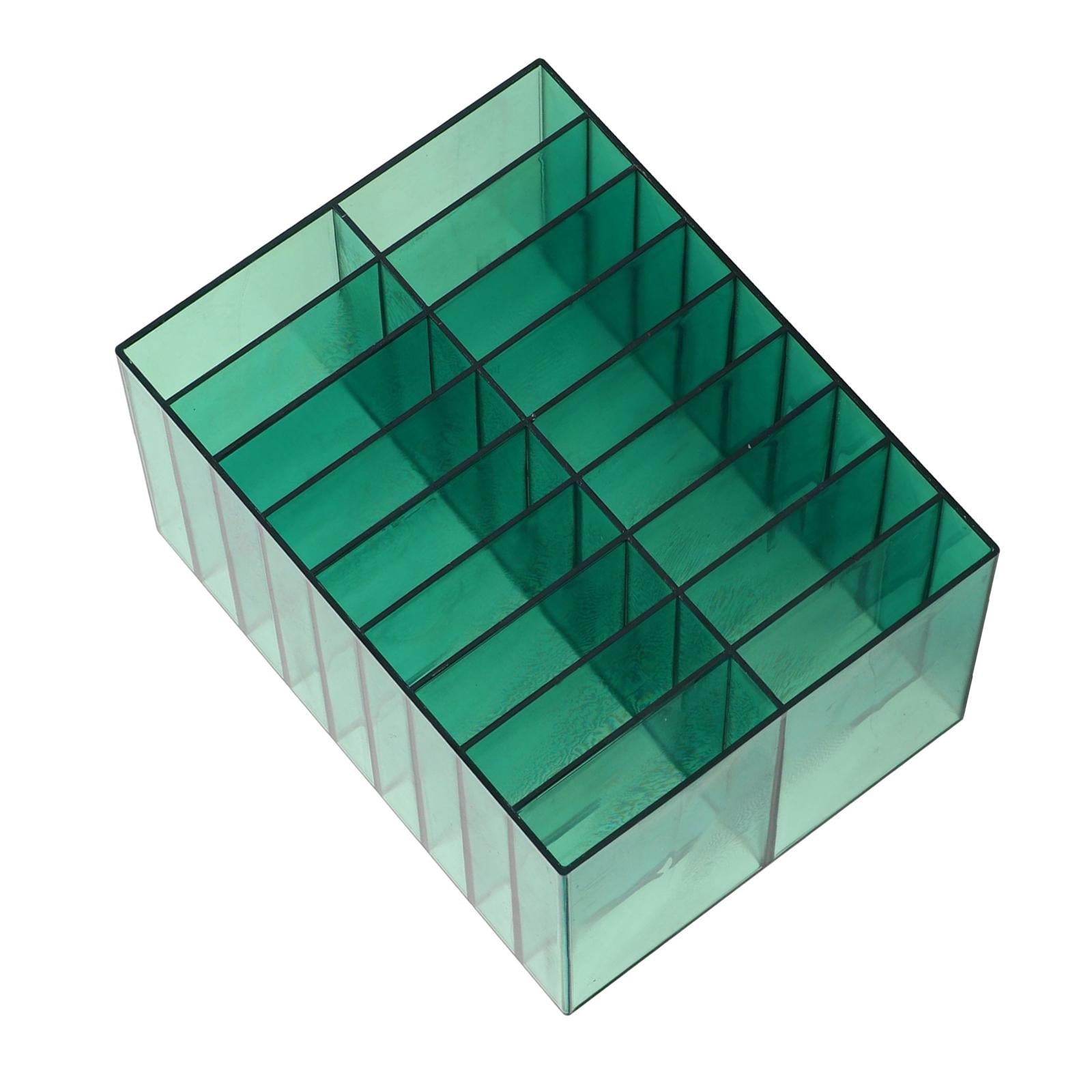 Multifunctional Marker Holder 18 Compartments for Vanity Countertop Bedroom Green