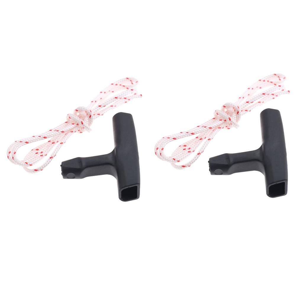 2 Pieces Starter Handle & Pull Cord Rope for Stihl FS120 FS200 FS250 FS300