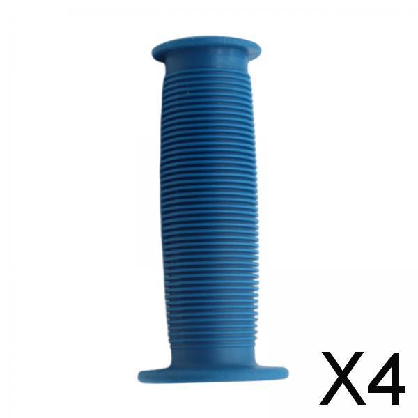 4xBike Handlebar Grip Durable Bicycle Handle Grips for Biking Skateboard Bikes Blue