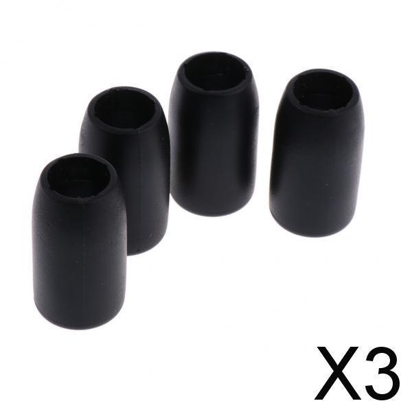 3x4pcs PP Walking Pole Tip Protectors Trekking Hiking Accessories 16mm A