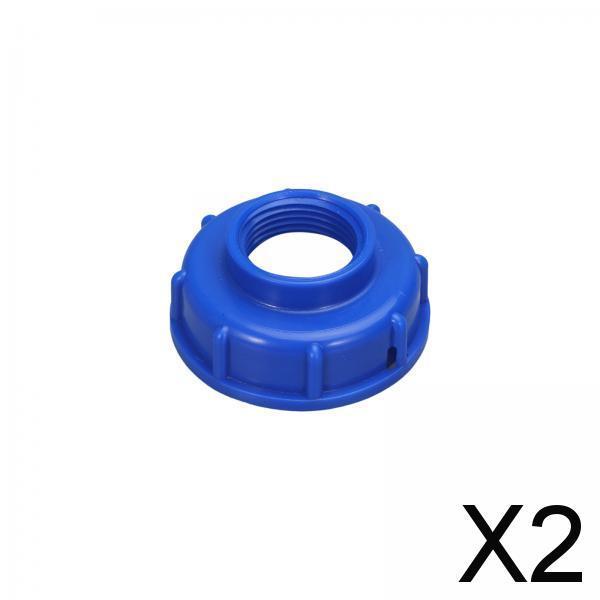 2xGarden Hose Connector IBC Tank Valve for Hose Connector Accessory Greenhouse Blue DN25