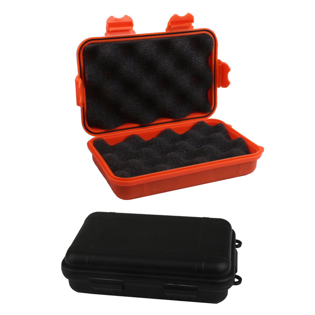 2 Pieces Outdoor Waterproof Shockproof Airtight Survival Case Container Box