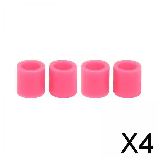 4x4Pcs Rubber Rollers Durable Rubber Roller Wheel for Electric Cutting Machine Pink