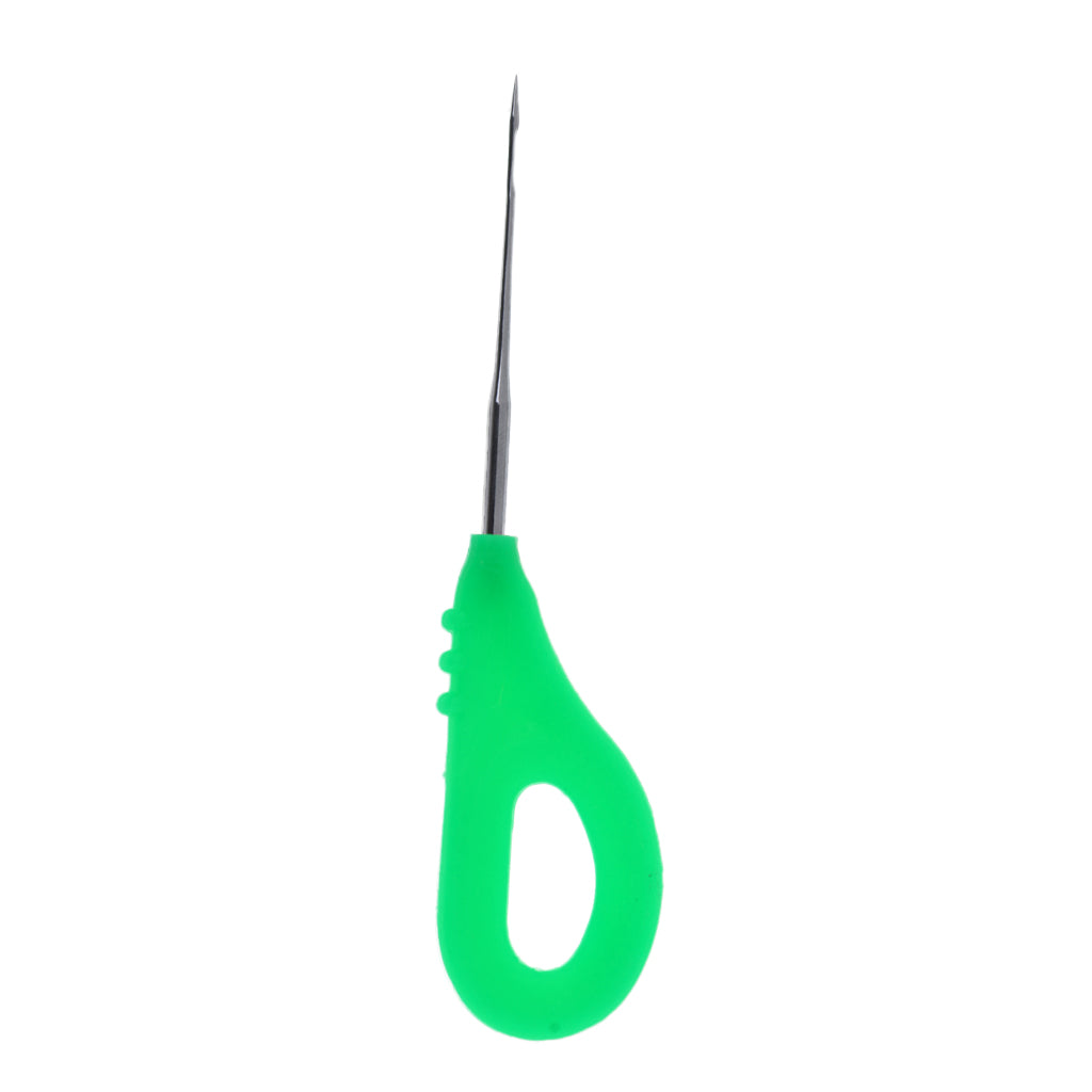 Stainless Steel Baiting Needle Tool Carp Fishing Boilie Needles Drill Green
