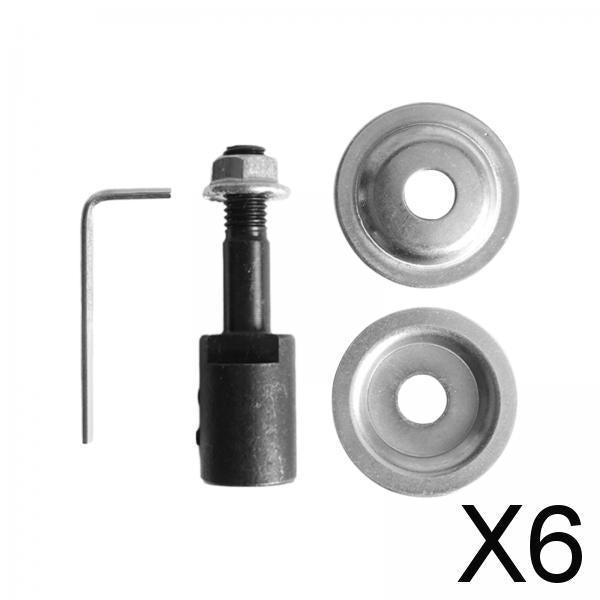 6xGrinding Wheel Shaft Buffing Arbor Threaded Shaft for Hair Wheel Fiber Wheel 12mm 97g