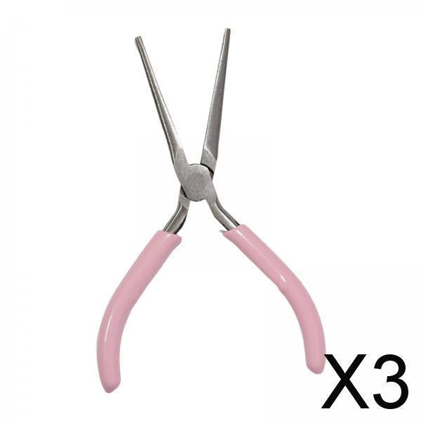 3xFalse Nail Shaping Tweezers Comfortable Grip Professional Nail Pinching Tool