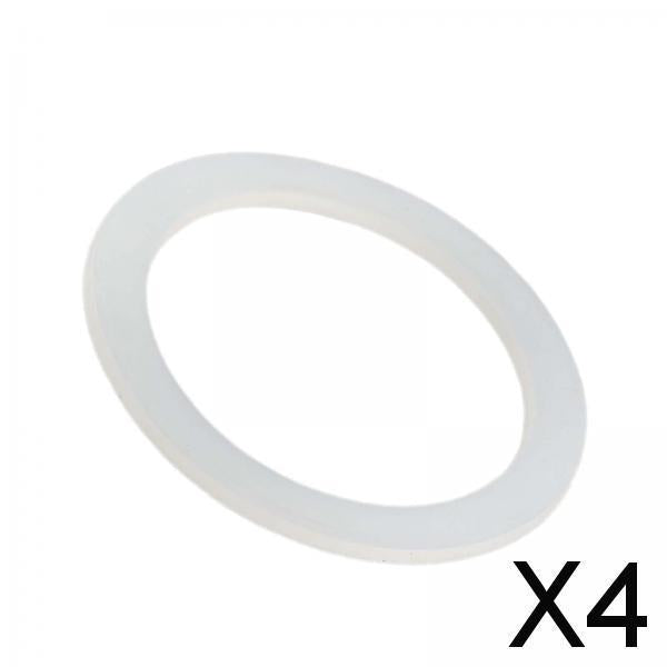 4xSilicone Seals Professional Flexible Washer Gasket for Moka Pot Coffee Maker for 6 Cup