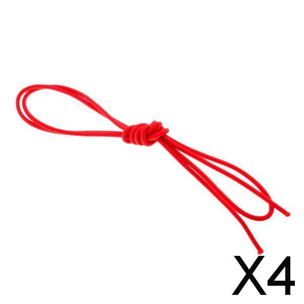 4x3mm Red Elastic Bungee Rope Shock Cord Tie Down Boats Trailers Kayak 1m
