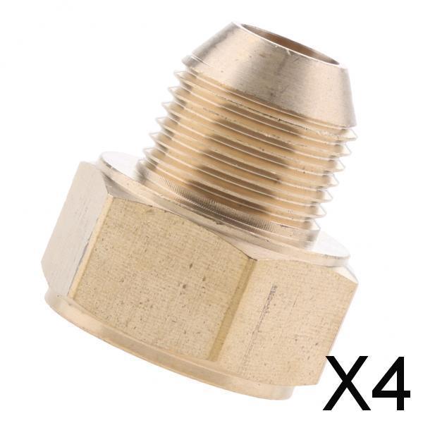 4xPressure Washer Swivel Brass Hose Adapter Connector 22mm F to 18mm M