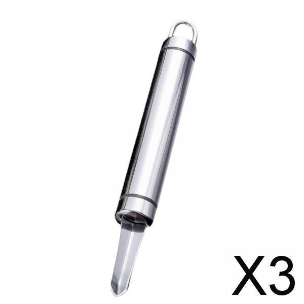 3xLychee Corer Multifunction Chili Pepper Corer Fruit Core Remover for Kitchen