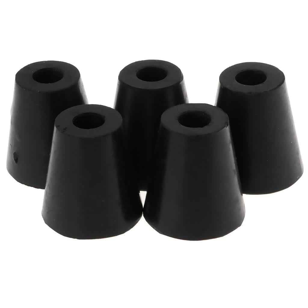 5pcs Round Black Bumpers Pads Rubber Feet, 40x38mm