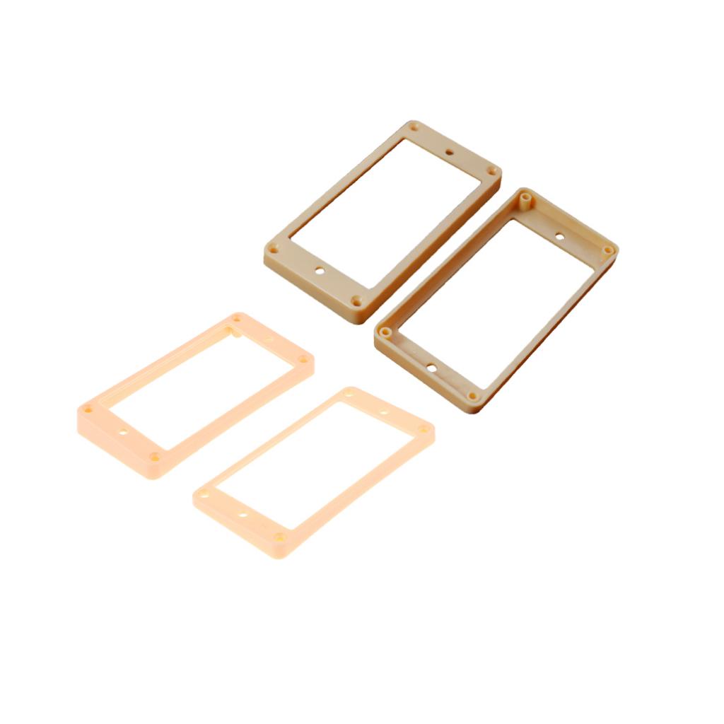 4pcs Curved Humbucker Pickup Mounting Rings Neck&Bridge for LP Guitar