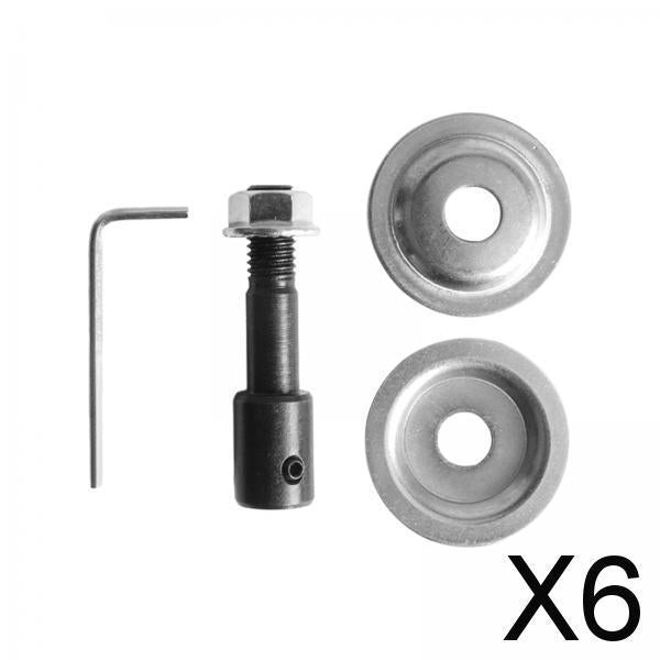 6xGrinding Wheel Shaft Buffing Arbor Threaded Shaft for Hair Wheel Fiber Wheel 5mm 85g