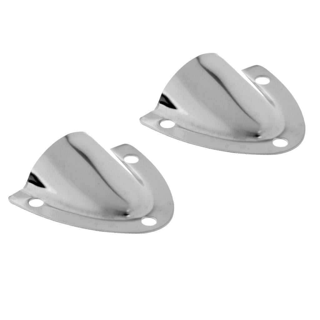 2pcs Stainless Steel 316 Midget Clam Shell Wire Cable Vent Cover For Boat