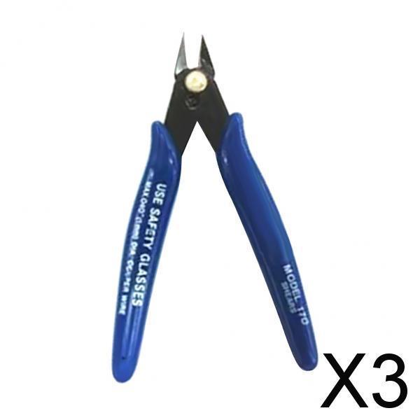 3xElectrical Wire Cable Cutters Cutting Side Snips Flush Pliers Hand Tools New