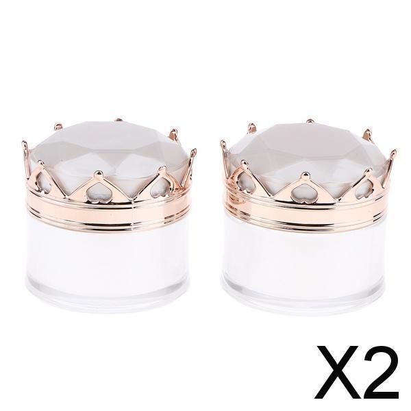 2x2Pcs Empty Plastic Makeup Cream Jar Lotion Bottle Cosmetic Container Filling