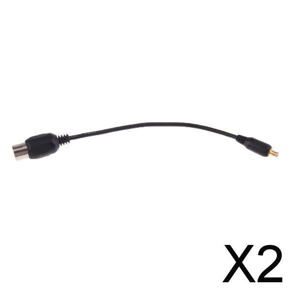 2xMCX Male to IEC Female Cable RF Coaxial Adapter TV Extension Cord Lead
