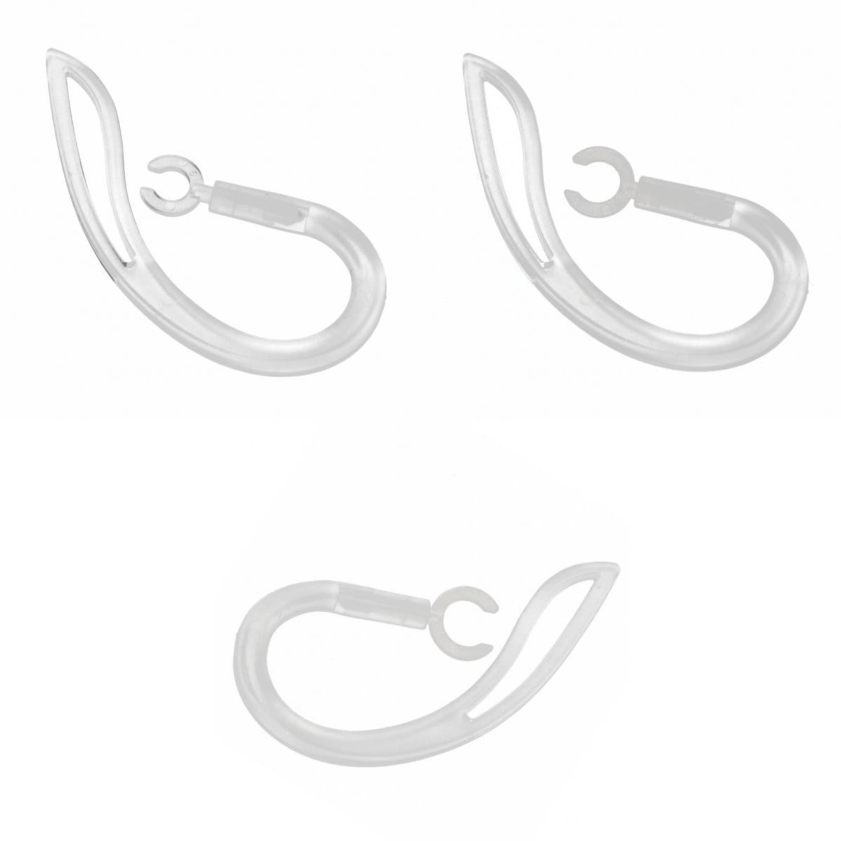 3 X Replacement Spare Ear Hook Earloop For Headset 5.0mm 6.0mm 7.0 mm Clear