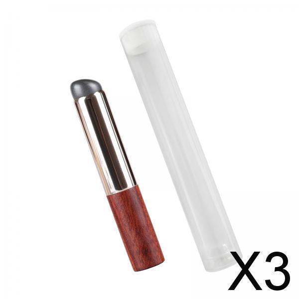 3xSilicone Lip Brush with Tube Protector Concealer Brush for Beauty Women Home Red